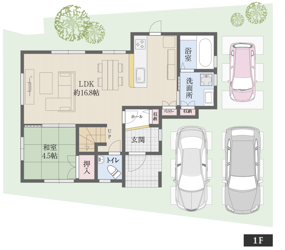 兵庫県姫路市北平野 新築戸建 STAGE-J 間取り図1階